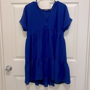 Flowing Royal Blue Summer Dress